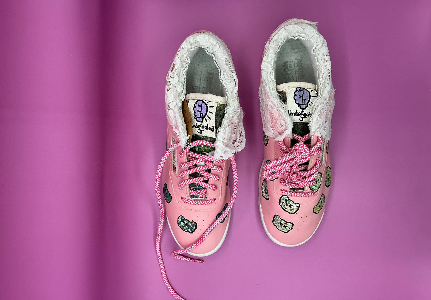 4 The Girls- Upcycled Custom Sneakers Inspired by KAWS