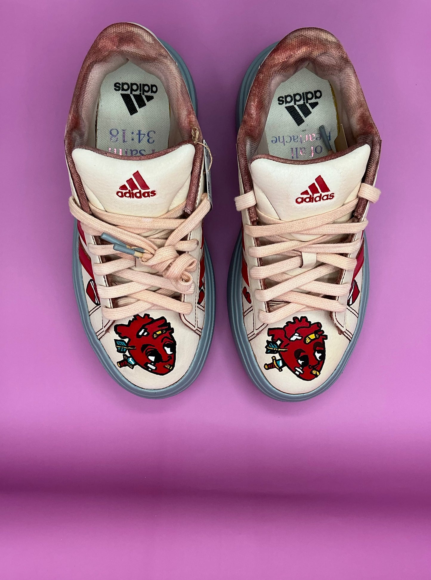 Broken Bonds – Art-Inspired Custom Sneakers Reflecting Heartbreak & Resilience