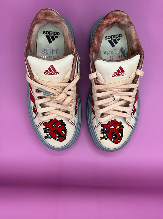 Broken Bonds – Art-Inspired Custom Sneakers Reflecting Heartbreak & Resilience