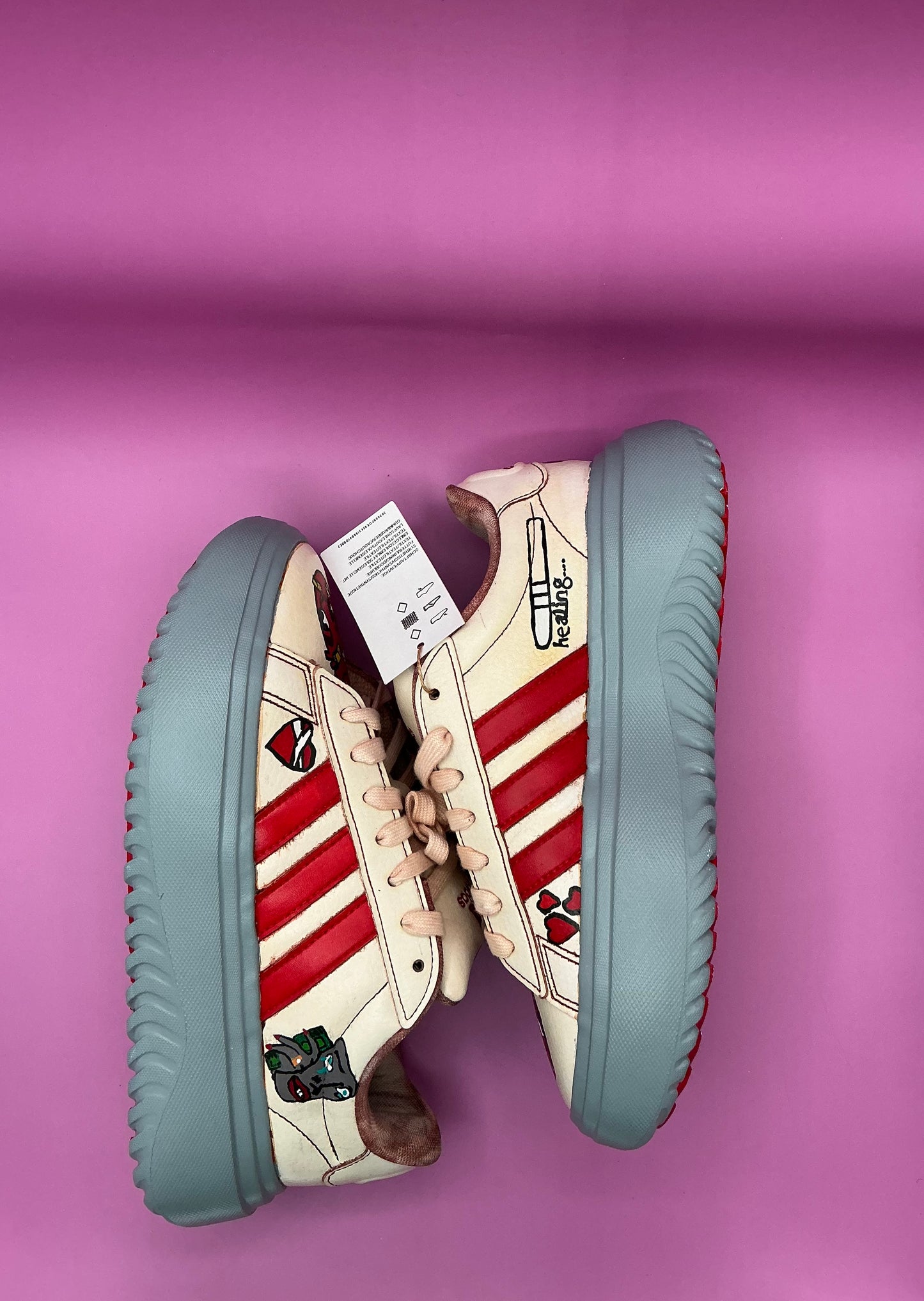 Broken Bonds – Art-Inspired Custom Sneakers Reflecting Heartbreak & Resilience