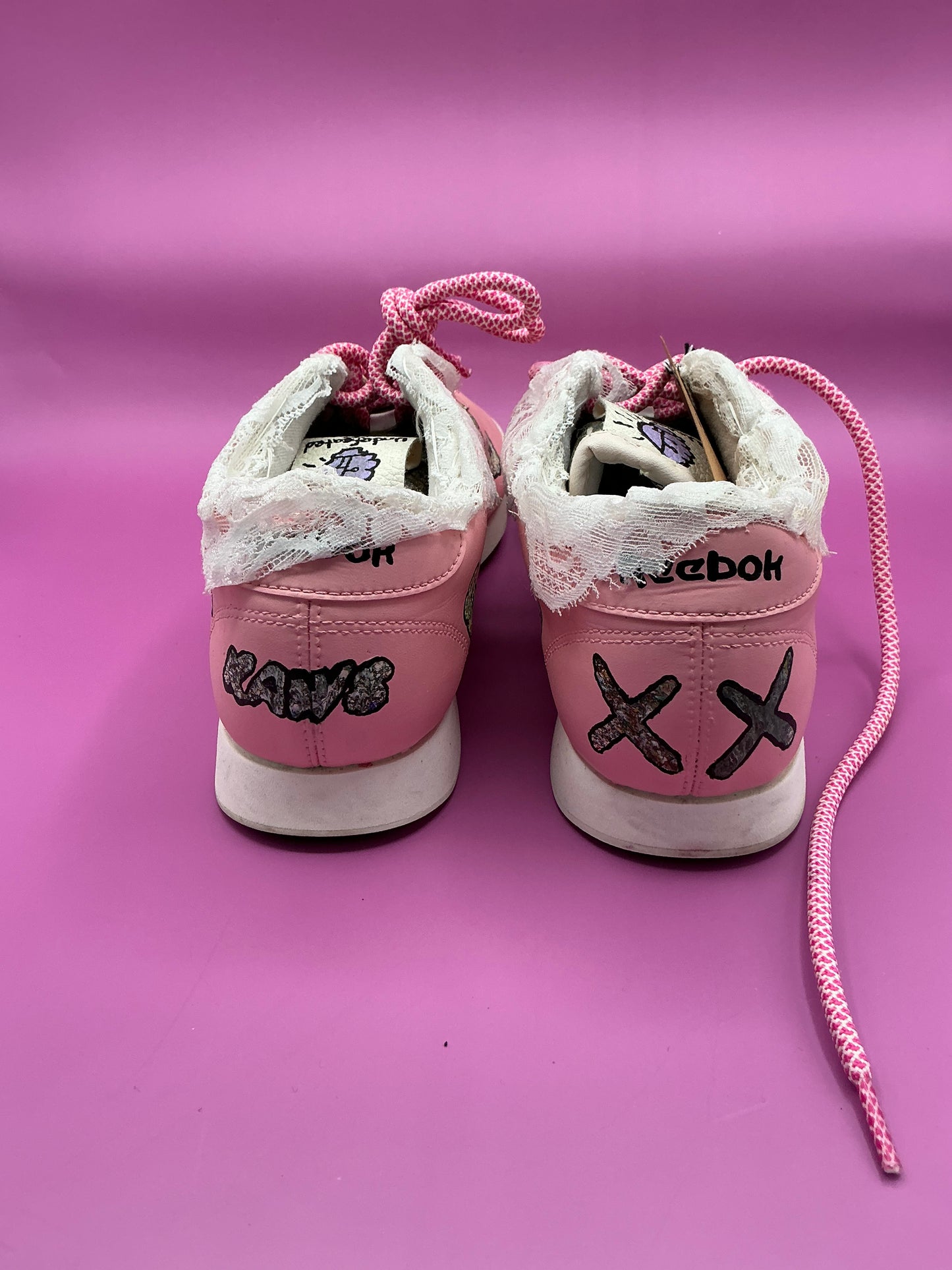 4 The Girls- Upcycled Custom Sneakers Inspired by KAWS